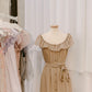 Abito chiffon con bottoni
